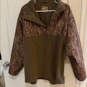 Drake Brown and Tan Camouflage Pullover